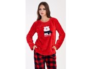 Ženska duga pidžama Medo sa šalom Žene - Ženska pidžama - Ženska pidžama velur, polar, soft