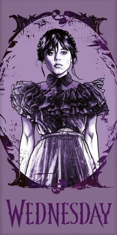 Ručnici, ponchos, ogrtači - ručnici za plažu - JERRY FABRICS Ručnik Wednesday Purple Pamuk - Frotir, 70/140 cm JERRY FABRICS Ručnik Wednesday Purple Pamuk - Frotir, 70/140 cm - ručnici za plažu