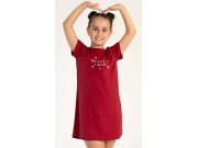 Dječja noćna košulja s kratkim rukavima Zvjezdice Djeca - Djevojke - Djevojačka noćna košulja - Djevojačka noćna košulja s kratkim rukavima