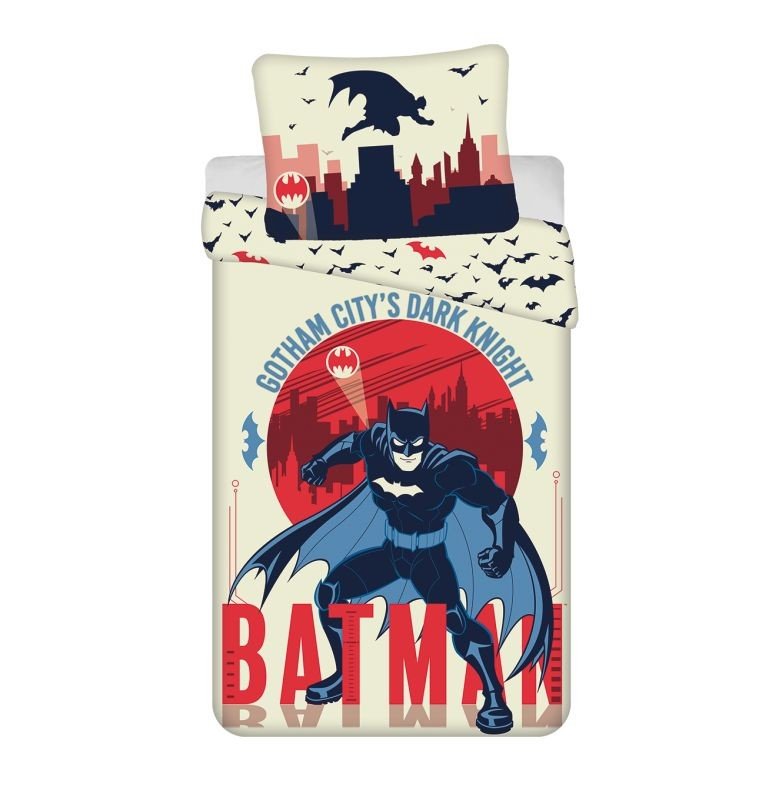 Posteljina sa licencijom - JERRY FABRICS Posteljina Batman Gothams Knight Pamuk, 140/200, 70/90 cm JERRY FABRICS Posteljina Batman Gothams Knight Pamuk, 140/200, 70/90 cm - Posteljina sa licencijom