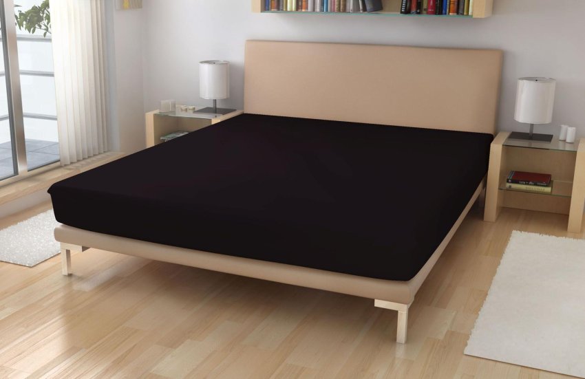 Plahte - Jersey 90x200 - Jersey plahta EXKLUSIVE Crna 90/200 Jersey plahta EXKLUSIVE Crna 90/200 - Jersey 90x200