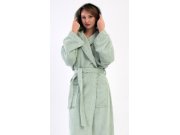 Dugi ženski ogrtač s kapuljačom Menta Žene - Ženski ogrtači - Ženski dugi ogrtači