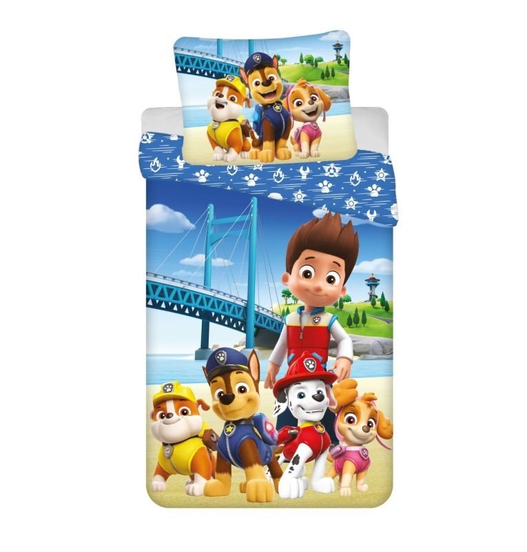 JERRY FABRICS Posteljina Paw Patrol PP457 Bridge Pamuk, 140/200, 70/90 cm - Posteljina sa licencijom