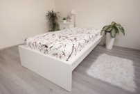 JERRY FABRICS Plahta od mikroplyša Mramor smeđa Poliester, 90/200 cm Plahte