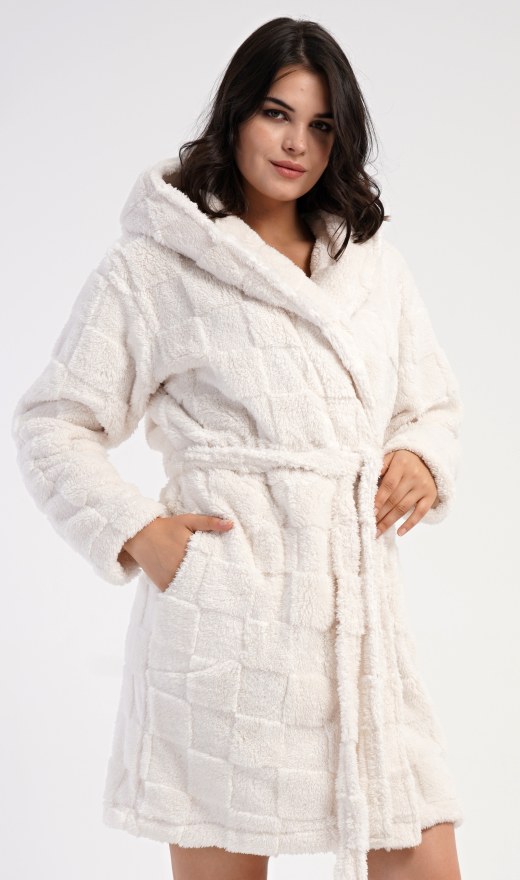 Žene - Ženski ogrtači - Ženski kratki ogrtači - Ženski kratki ogrtač s kapuljačom Karolína Ženski kratki ogrtač s kapuljačom Karolína - Ženski kratki ogrtači