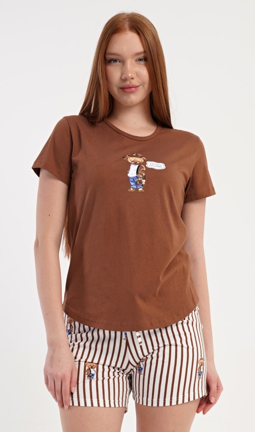 Ženski pidžama šorc Bear