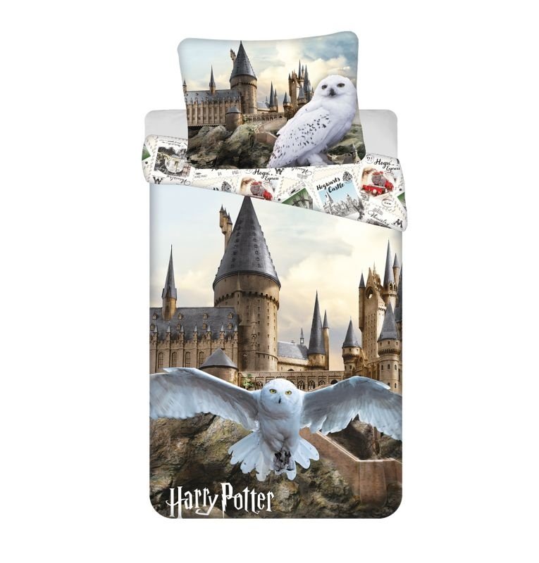 JERRY FABRICS Posteljina Harry Potter Hedwig 02 Pamuk, 140/200, 70/90 cm