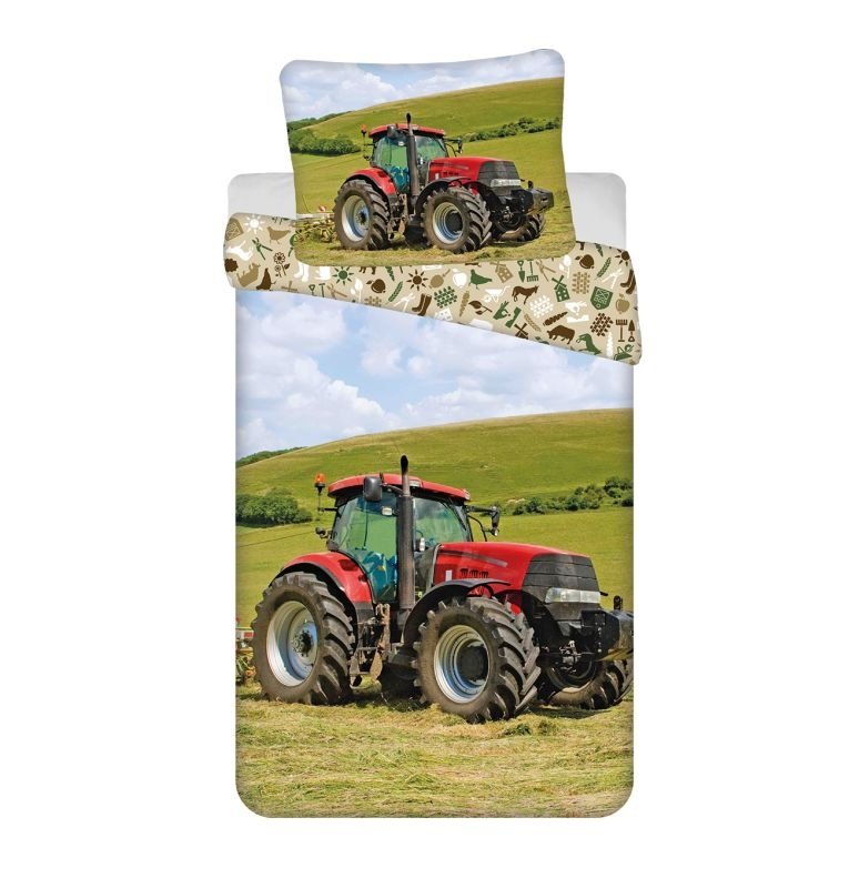 Posteljina foto print - JERRY FABRICS Posteljina Traktor Pamuk, 140/200, 70/90 cm JERRY FABRICS Posteljina Traktor Pamuk, 140/200, 70/90 cm - Posteljina foto print