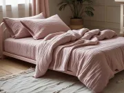 Posteljina muslin Violet-rose 140x200, 70x90 cm Luksuzna posteljina