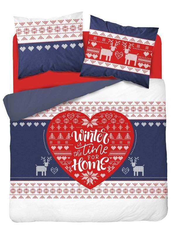 DETEXPOL Francuska božićna posteljina Sobíci Pamuk, 220/200, 2x70/80 cm - Posteljina klasičan uzorak