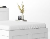 DETEXPOL Plahta Mikrosaten bijela Poliester, 90/200 cm Plahte