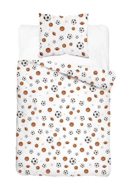 DETEXPOL Posteljina XOXO Lopte na bijeloj Pamuk, 140/200, 70/80 cm DETEXPOL Posteljina XOXO Lopte na bijeloj Pamuk, 140/200, 70/80 cm