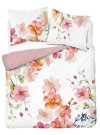 DETEXPOL Francuska posteljina Cvjetovi na bijeloj Pamuk, 220/200, 2x70/80 cm Posteljina klasičan uzorak