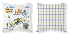 DETEXPOL Navlaka za jastučić Vlak Pamuk, 40/40 cm Jastučići - pokrivači za jastuke