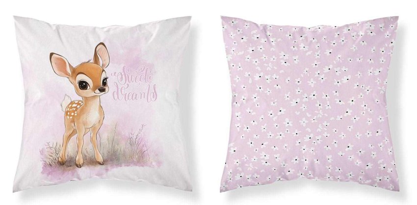 Jastučići - pokrivači za jastuke - DETEXPOL Navlaka za jastučić Srneček Pamuk, 40/40 cm DETEXPOL Navlaka za jastučić Srneček Pamuk, 40/40 cm - pokrivači za jastuke