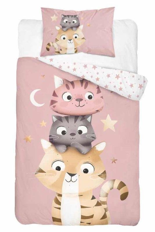 Posteljina za dječji krevetić - DETEXPOL Posteljina za dječji krevetić Mačkice Pamuk, 100/135, 40/60 cm DETEXPOL Posteljina za dječji krevetić Mačkice Pamuk, 100/135, 40/60 cm - Posteljina za dječji krevetić