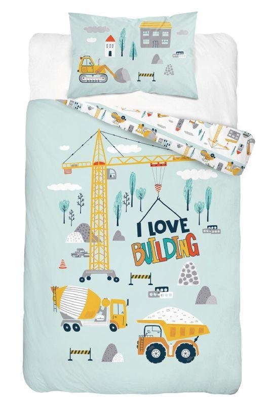 Posteljina za dječji krevetić - DETEXPOL Posteljina za dječji krevetić Gradilište A Pamuk, 100/135, 40/60 cm DETEXPOL Posteljina za dječji krevetić Gradilište A Pamuk, 100/135, 40/60 cm - Posteljina za dječji krevetić