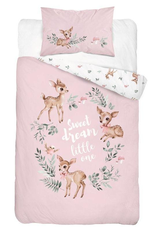 Posteljina za dječji krevetić - DETEXPOL Posteljina za dječji krevetić Jelenčić B Pamuk, 100/135, 40/60 cm DETEXPOL Posteljina za dječji krevetić Jelenčić B Pamuk, 100/135, 40/60 cm - Posteljina za dječji krevetić