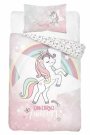 DETEXPOL Posteljina za dječji krevetić Jednorog duga Pamuk, 100/135, 40/60 cm Posteljina za dječji krevetić