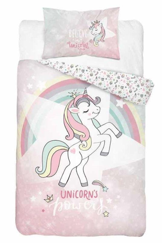 Posteljina za dječji krevetić - DETEXPOL Posteljina za dječji krevetić Jednorog duga Pamuk, 100/135, 40/60 cm DETEXPOL Posteljina za dječji krevetić Jednorog duga Pamuk, 100/135, 40/60 cm - Posteljina za dječji krevetić