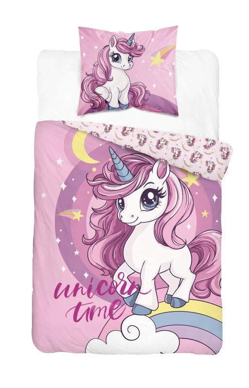 DETEXPOL Posteljina Jednorog zvjezdice Pamuk, 140/200, 70/80 cm DETEXPOL Posteljina Jednorog zvjezdice Pamuk, 140/200, 70/80 cm
