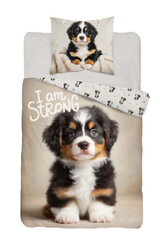 DETEXPOL Posteljina Štene I am Strong Pamuk, 140/200, 70/80 cm - Posteljina foto print