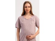 Ženska noćna košulja za trudnice Leptiri Žene - Ženske noćne spavaćice - Dojilica noćna spavaćica - Dojilica noćna košulja s kratkim rukavima