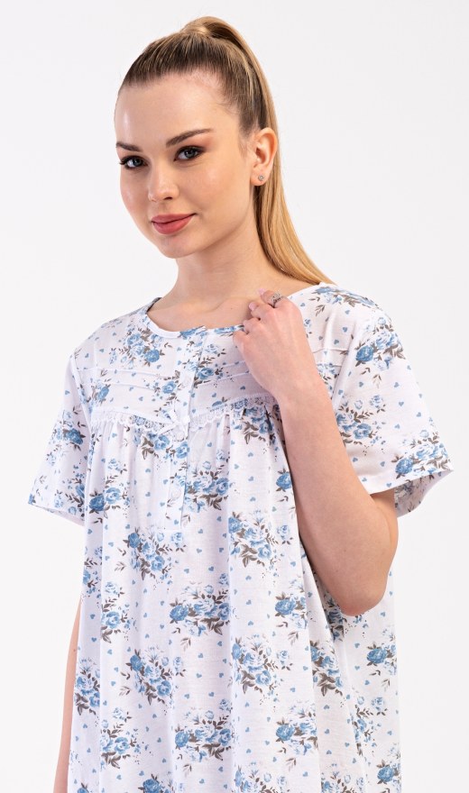 Ženska spavaćica kratkih rukava Amanda - Ženske noćne košulje s kratkim rukavima