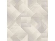 Bež geometrijska flis tapeta za zid, UR3207, Universe 4, Grandeco | Ljepilo besplatno