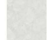 Bijela flis tapeta s reljefnim listovima, TI2101, Time 2025, Grandeco | Ljepilo besplatno