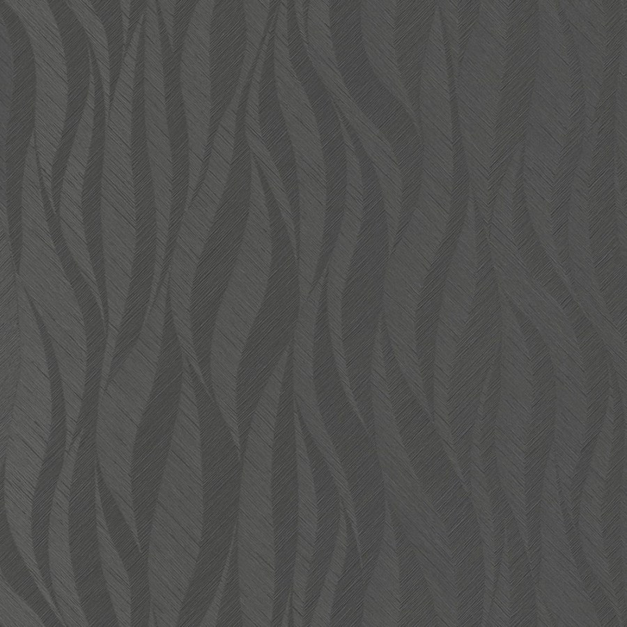 Crna flis tapeta za zid, valoviti uzorak, TI3105, Time 2025, Grandeco | Ljepilo besplatno - Grandeco