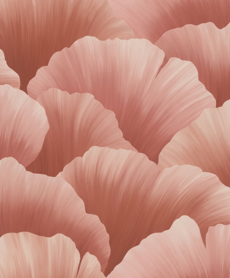 Crvena flis tapeta s listovima, BZ3009, Belize, Grandeco | Ljepilo besplatno