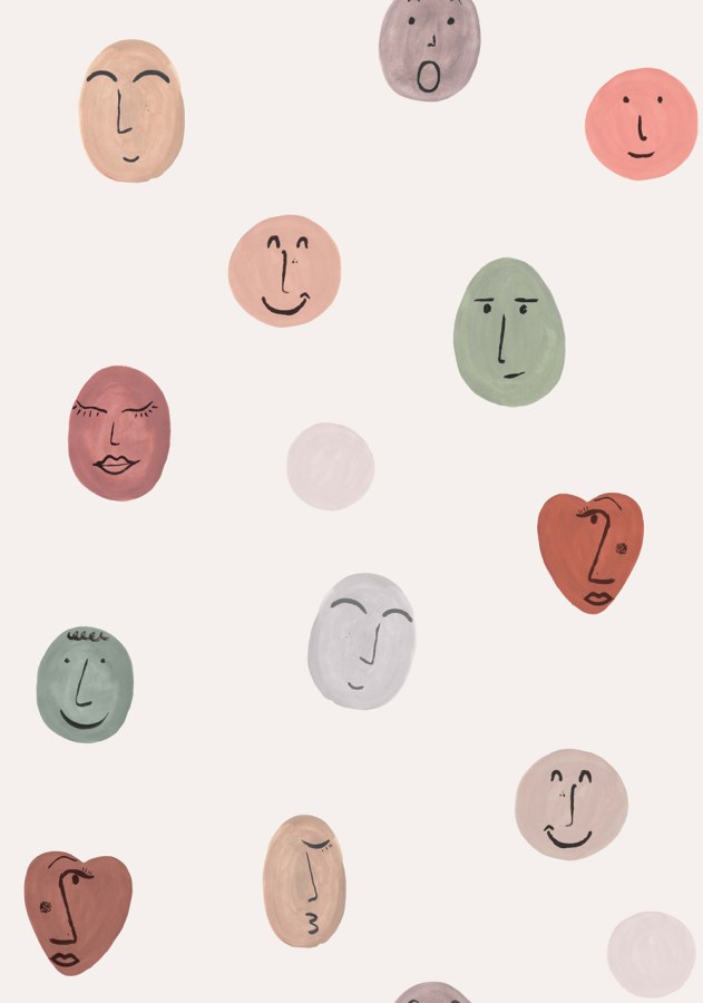 Dječja flis fototapeta za zid, Smileys, RB307, Daydreamers, Grandeco | Ljepilo besplatno - Grandeco