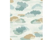 Dječja flis tapeta za zid, oblačići, LD2009, Little Dreamers, Grandeco | Ljepilo besplatno