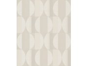 Krem geometrijska flis tapeta za zid, CU3101, Cumaru, Grandeco | Ljepilo besplatno