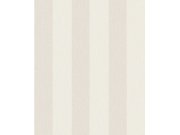 Krem flis tapeta za zid s prugama, imitacija tkanine, AT4002, Atmosphere, Grandeco | Ljepilo besplatno