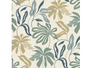 Krem flis tapeta s listovima, UR3410, Universe 4, Grandeco | Ljepilo besplatno