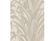 Krem-bež flis tapeta s listovima trave, CU3009, Cumaru, Grandeco | Ljepilo besplatno