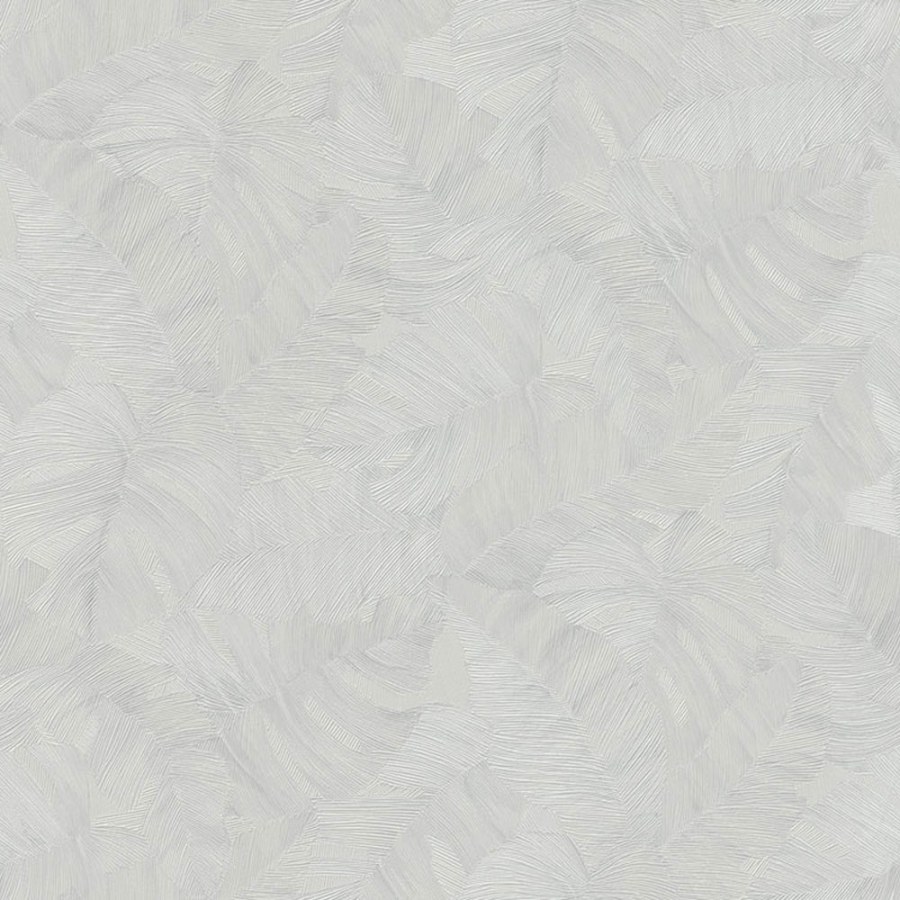 Siva flis tapeta s reljefnim listovima, TI2104, Time 2025, Grandeco | Ljepilo besplatno - Grandeco