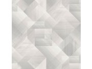 Sivo-bež geometrijska flis tapeta za zid, UR3222, Universe 4, Grandeco | Ljepilo besplatno