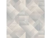 Sivo-bež geometrijska flis tapeta za zid, UR3223, Universe 4, Grandeco | Ljepilo besplatno