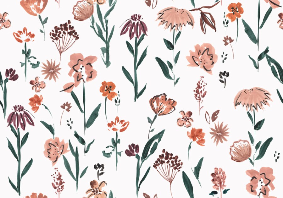 Flis fototapeta za zid, cvijeće, RB266, Daydreamers, Grandeco | Ljepilo besplatno - Grandeco