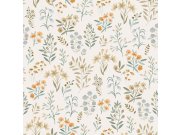 Flis tapeta za zid, plava, cvijeće, A80101, Inia, Grandeco | Ljepilo besplatno