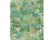 Flis tapeta za zid, zelena, drveće, A78602, Inia, Grandeco | Ljepilo besplatno