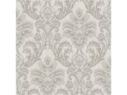 Klasična flis tapeta za zid, siva, damast uzorak, A63703, Grandeco | Ljepilo besplatno