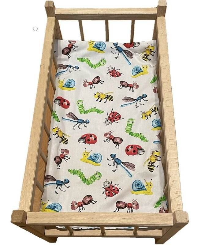 SDS Madraci za dječji krevetić za lutke Životinje s livade Pamuk, punjenje: Poliester, 50/28 cm - **madraci za krevetiće**