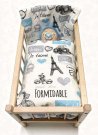 SDS Peřinky do postýlky pro panenky Paříž Plava Bavlna, výplň: Polyester, 1x 38x44 cm / 28x20 cm Za panenke - **peřinky do POSTÝLKY** → **pernice u krevetiće**