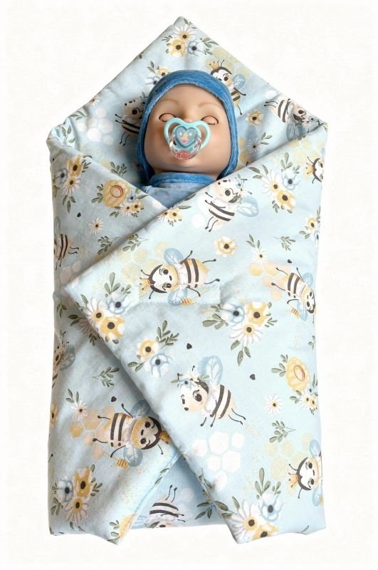SDS Rychlozavinovačka pro panenky Včelky Bavlna, výplň: Polyester, 1x 60x60 cm