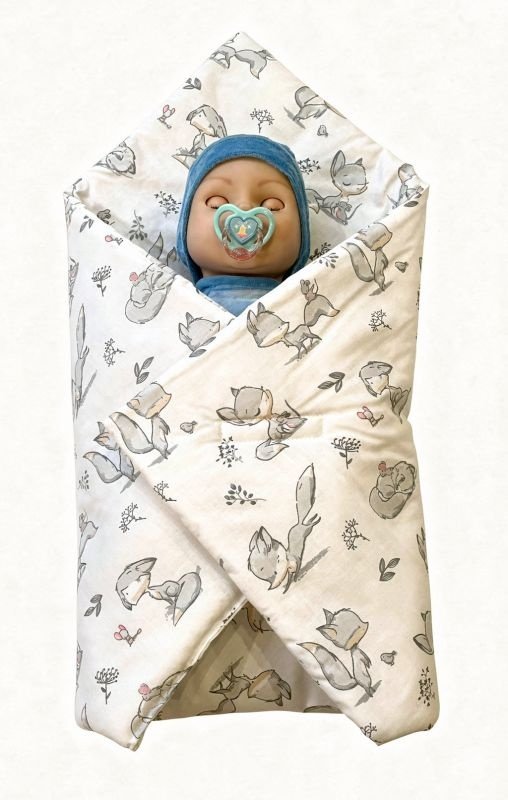 SDS Rychlozavinovačka pro panenky Lištičky Bavlna, výplň: Polyester, 1x 60x60 cm - **brzopreklopke**