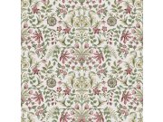 Bijela flis tapeta za zid s cvjetnim ornamentalnim uzorkom, 12328, Fiori Country, Parato | Ljepilo Gratis Parato by Cristiana Masi